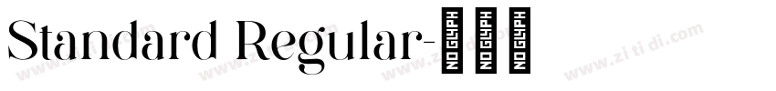 Standard Regular字体转换